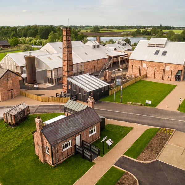 Aerial view of Lion Salt Works Museum