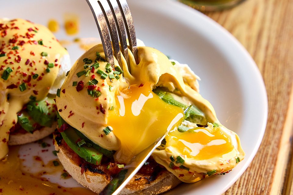 Brunch Table Island Eggs