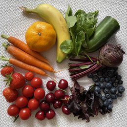 Fruit and veg palette
