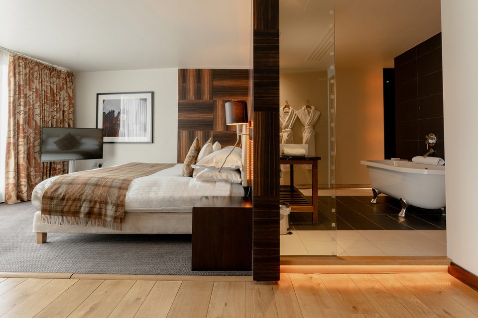 Berdroom and bathroom