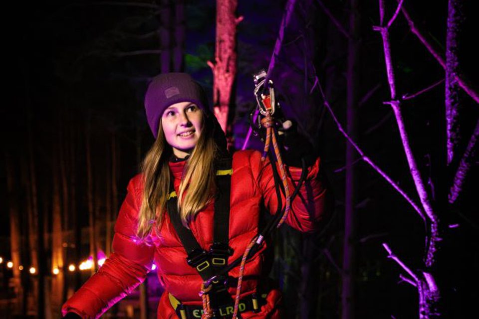 Go ape moors valley sundown adventures crossing woman photo blend expires2033 1