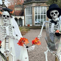 Skellies and wellies in the gardens Tatton Park Halloween